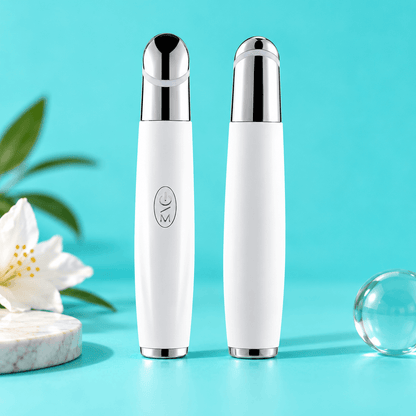 3-in-1 LED Eye & Facial Massager – Warm Vibration Beauty Wand