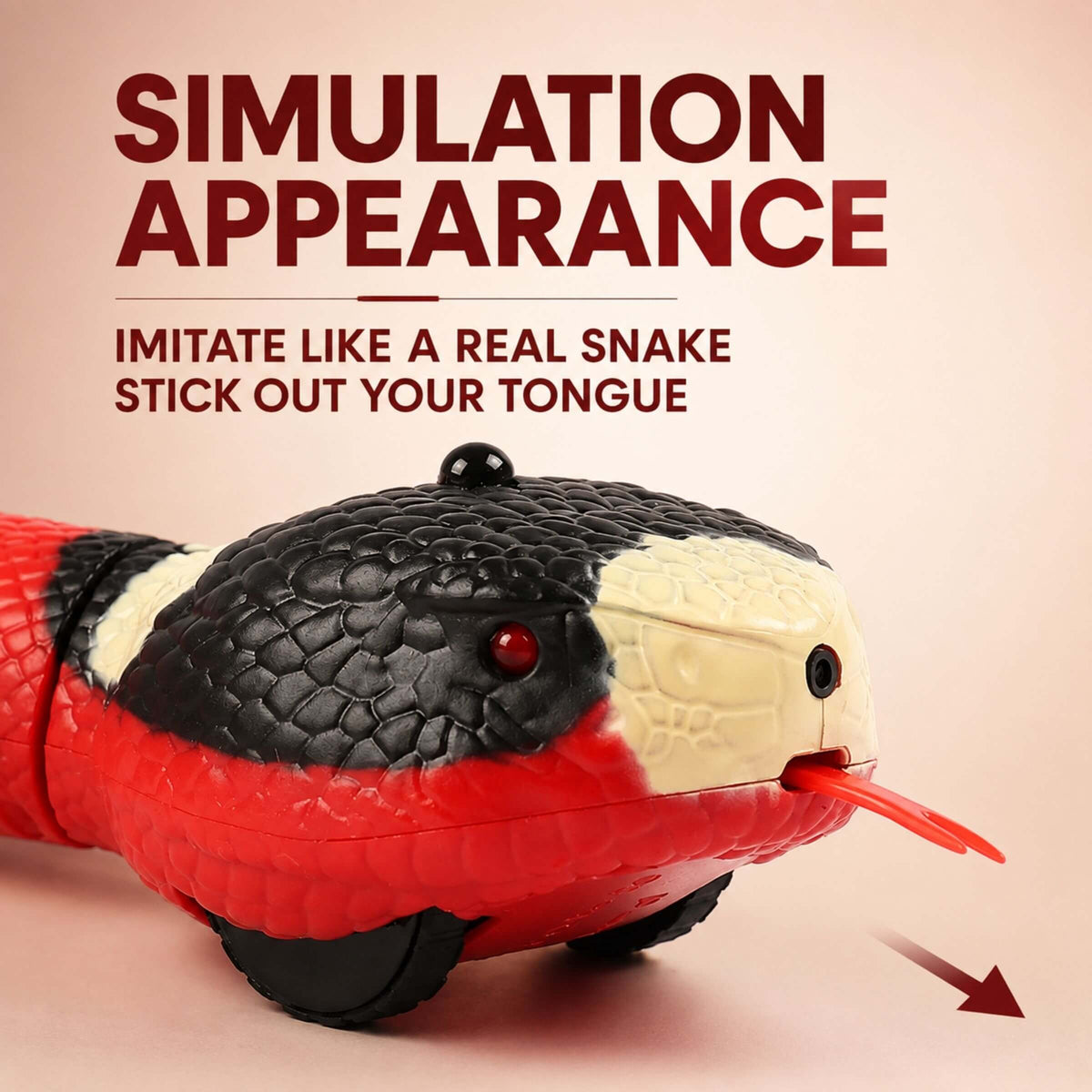 Interactive Smart Sensing Snake Toy for Cats – USB Rechargeable & Obstacle Avoiding