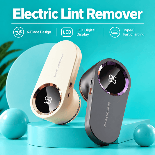 Rechargeable Fabric Shaver with LED Display – 6-Blade Lint Remover for Clothes & Sweaters