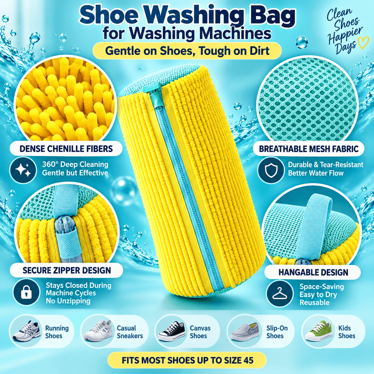 Protective Shoe Washing Bag – Reusable Laundry Bag for Sneakers & Shoes