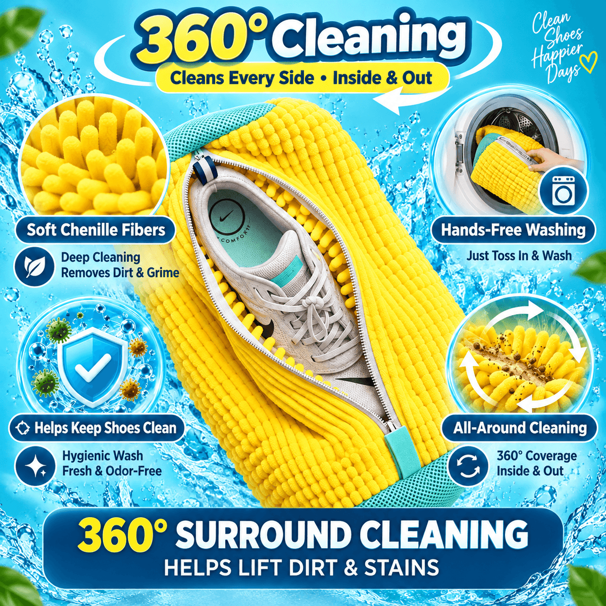 Protective Shoe Washing Bag – Reusable Laundry Bag for Sneakers & Shoes