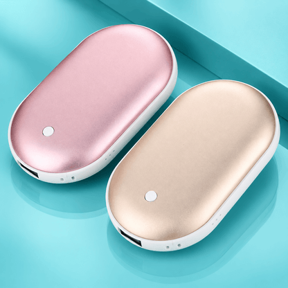 Ultra-Thin Rechargeable Hand Warmer & Power Bank – 3 Heat Levels, Double-Sided Heating
