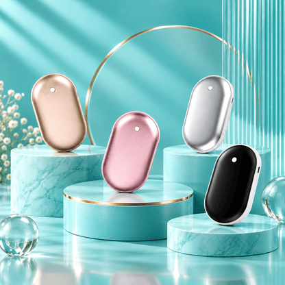 Ultra-Thin Rechargeable Hand Warmer & Power Bank – 3 Heat Levels, Double-Sided Heating
