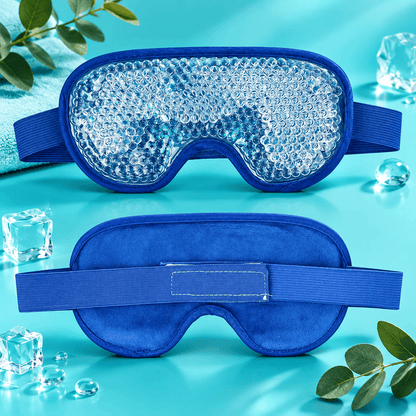 Reusable Hot & Cold Gel Eye Mask – Cooling & Warming Compress with Adjustable Strap