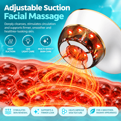 7-Color LED Facial Sculpting Massager – 3-Level Suction Beauty Device