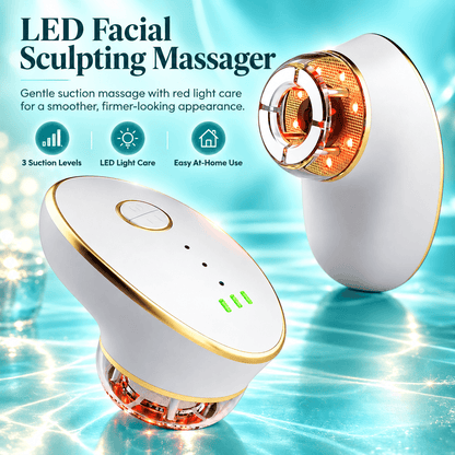 7-Color LED Facial Sculpting Massager – 3-Level Suction Beauty Device
