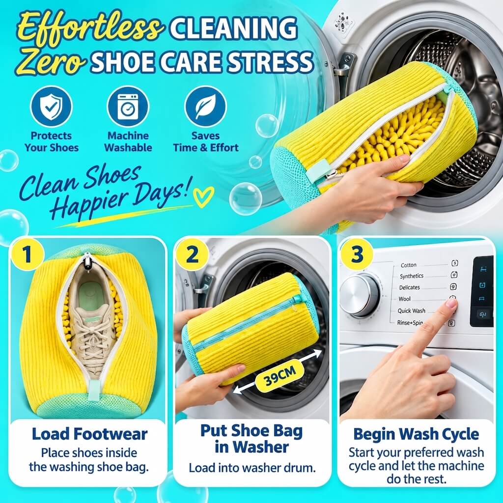 Protective Shoe Washing Bag – Reusable Laundry Bag for Sneakers & Shoes
